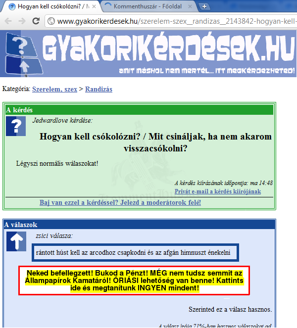 Napi GYIK - Csókolózás
 
