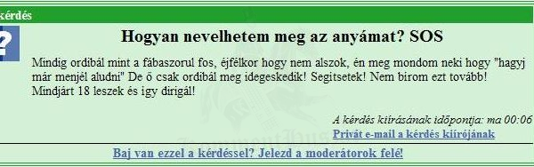 Kit kellene megnevelni ?
 
