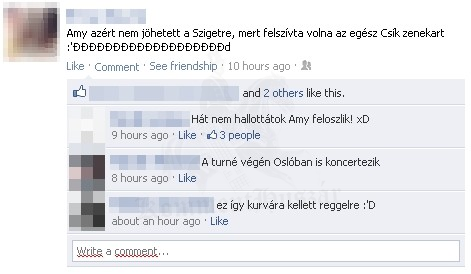 Amy feloszlik, után Oslóban koncertezik
 
