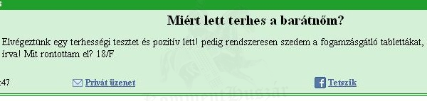 Fogamzásgátlás felsőfokon
 

