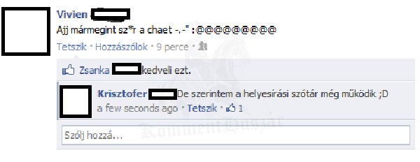 A helyesírás nem mindenkinél tökéletes
 
