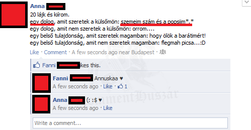 Egy dolog.. Onbizalom a helyen van ;)
 
