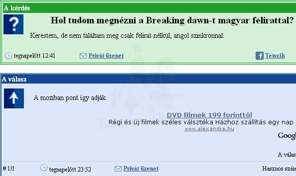 Moziban pont így adják
 
