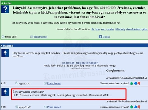 Félénk, de az ágyban Casanova
 
