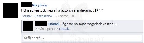 Karácsonyi ajándék.
 
