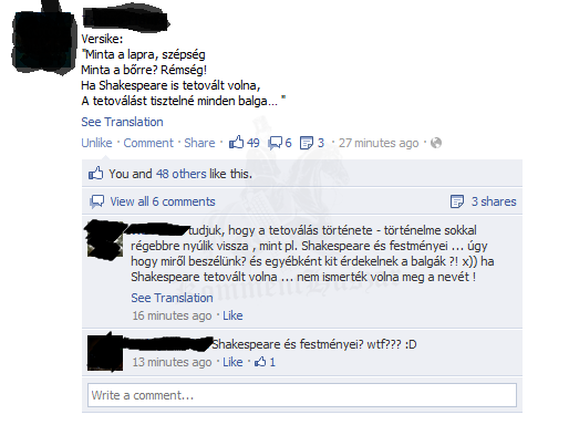 Shakespeare és festményei
 
