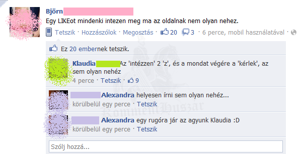 Az 'intézzen' 2 'z'.
 
