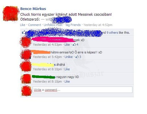 Chuck Norris aláz :D
 

