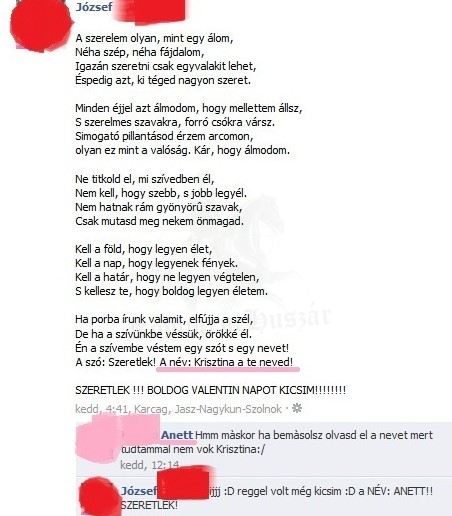 Valentin nap... rosszul csinálod
 
