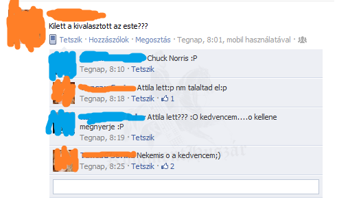 Chuck Norrist a kiválasztott!!!
 
