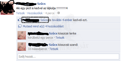 Kedveled magad?!?!?!
 
