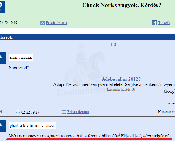 Chuck Norris vagyok Kérdés?
 
