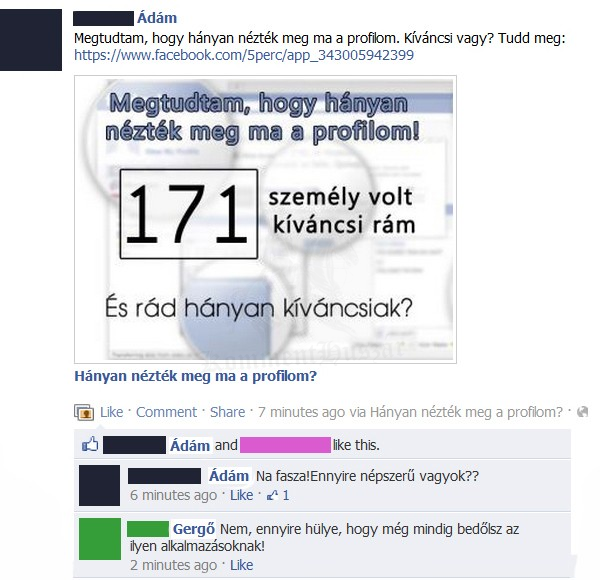 Hányan nézték meg az adatlapodat?!?
 
