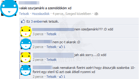 Szemöldök szúrás/szedés
 
