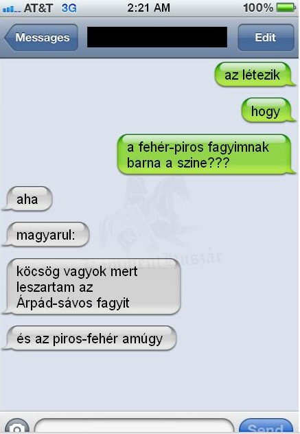 Árpád-sávos fagyi
 
