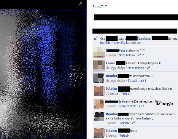 "extra buta emberek és az anya"
 
