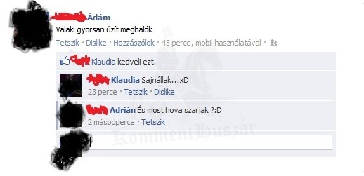 Helyesírás fail.. és egy TROLL lent a pincében. :DDD
 
