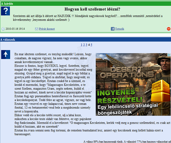 Szellemidézés fail
 
