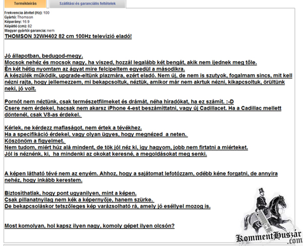 Így kell tévét eladni
 
